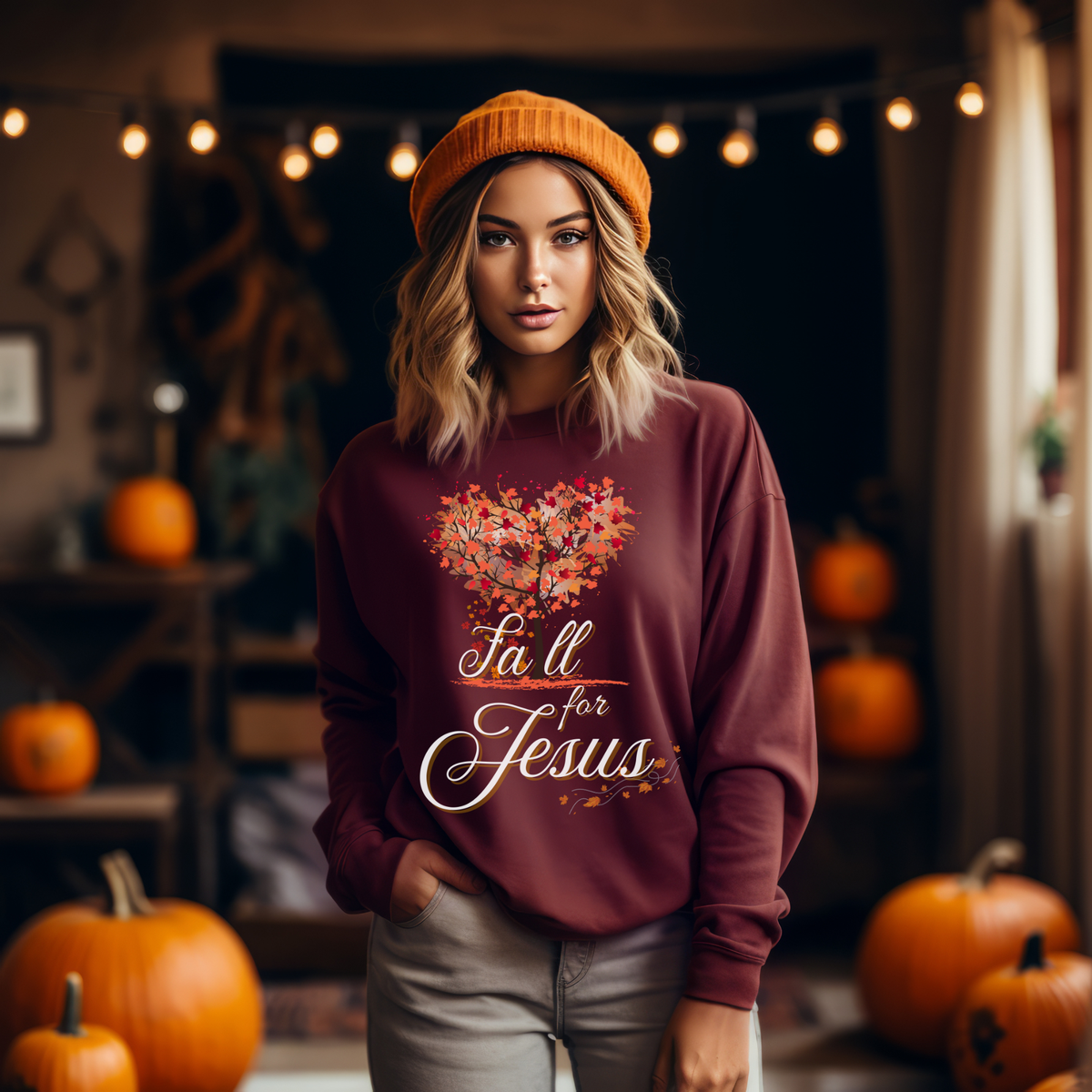 Fall for Jesus Sweatshirt | Unisex Christian Fall Wear