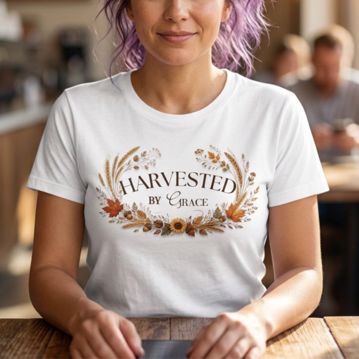 Harvested by Grace Tee | Christian Fall T-Shirt