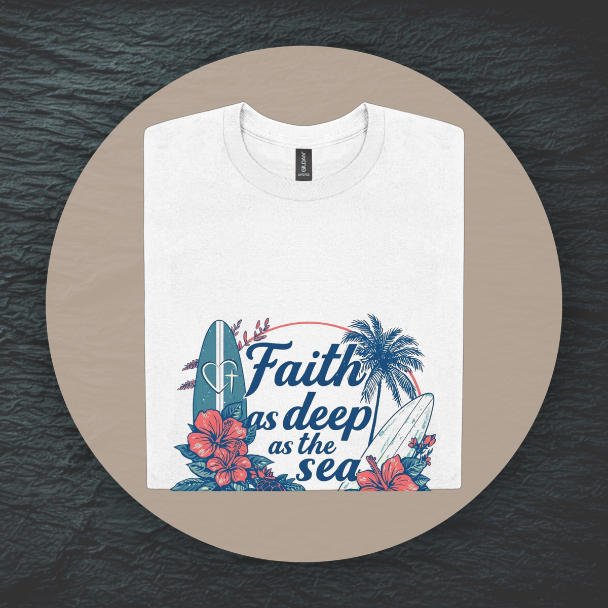 Faith As Deep As The Sea Tee | Vintage Christian Shirt