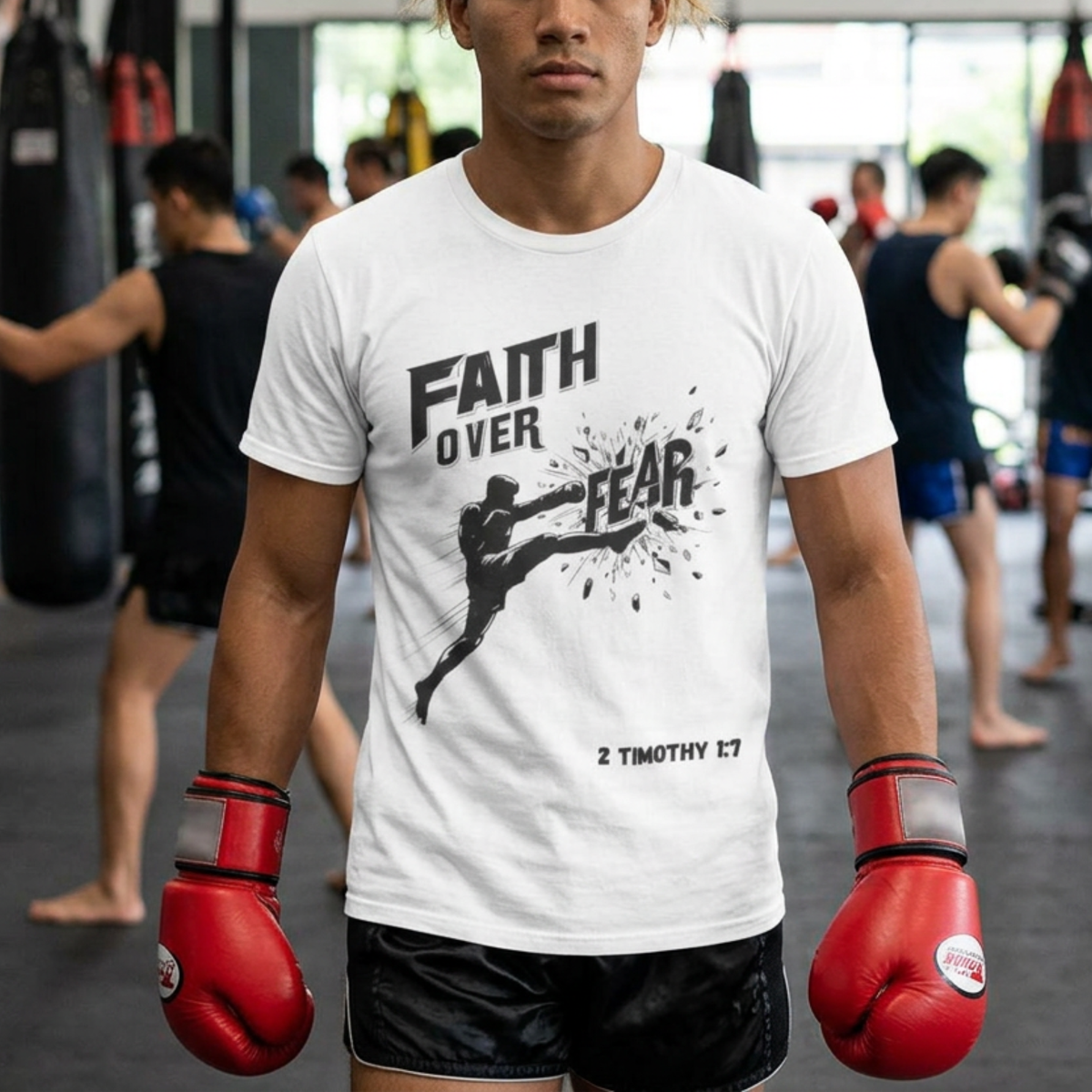 Faith Over Fear Tee | Christian Kickboxing Shirt
