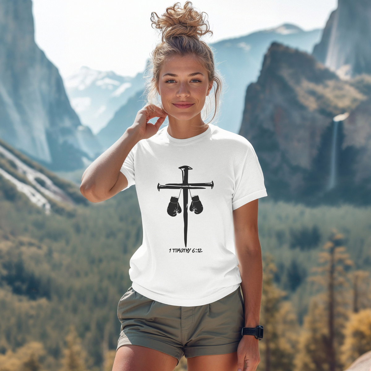 1 Timothy 6:12 Tee | Christian Kickboxing Shirt