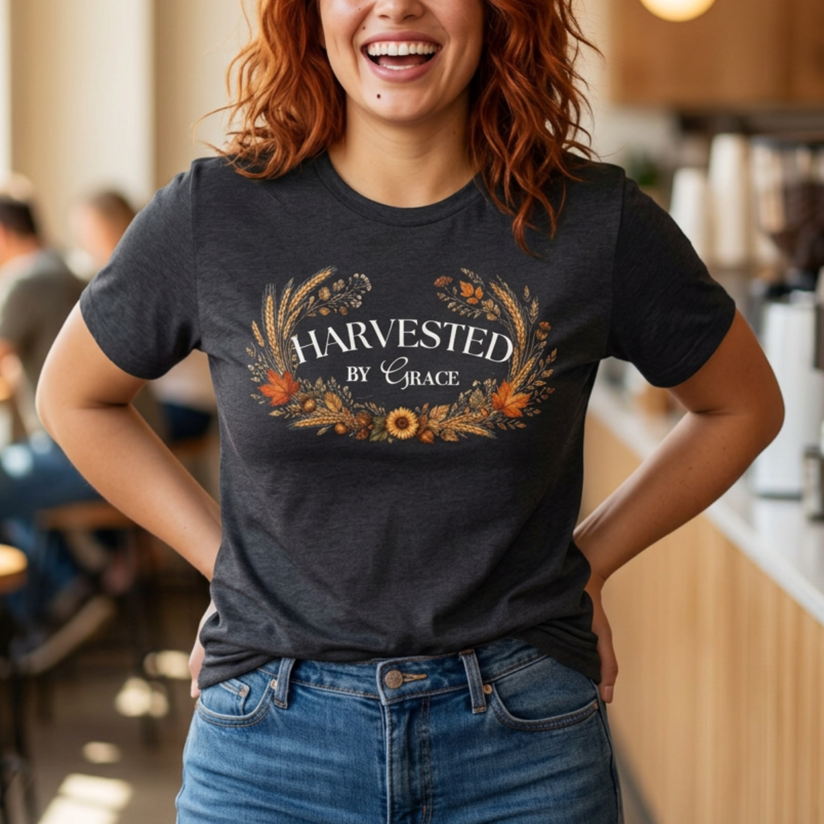 Harvested by Grace Tee | Christian Fall T-Shirt