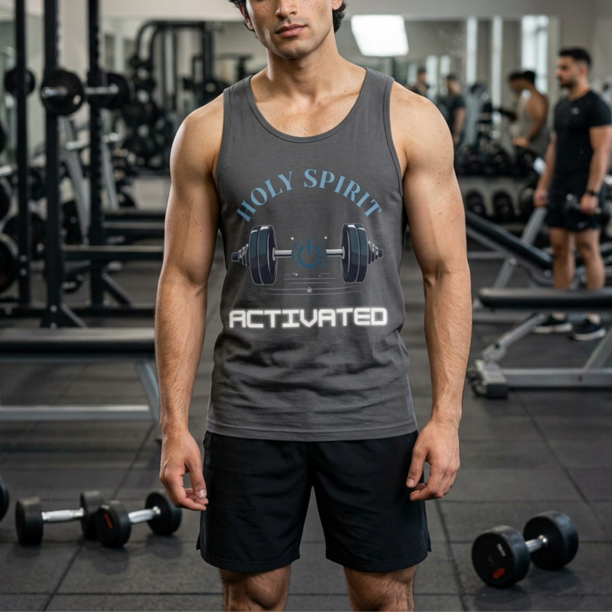 Holy Spirit Activated Tank Top | Unisex Christian Gym Tee