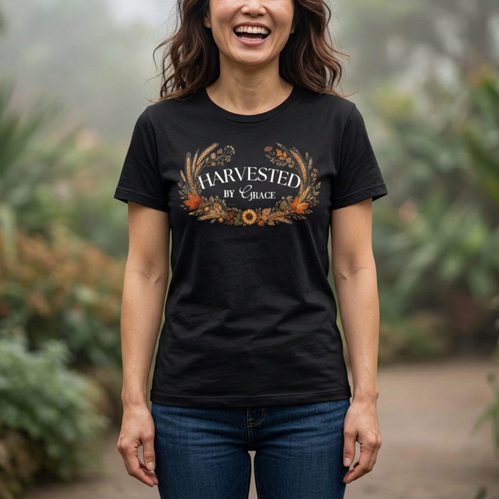 Harvested by Grace Tee | Christian Fall T-Shirt