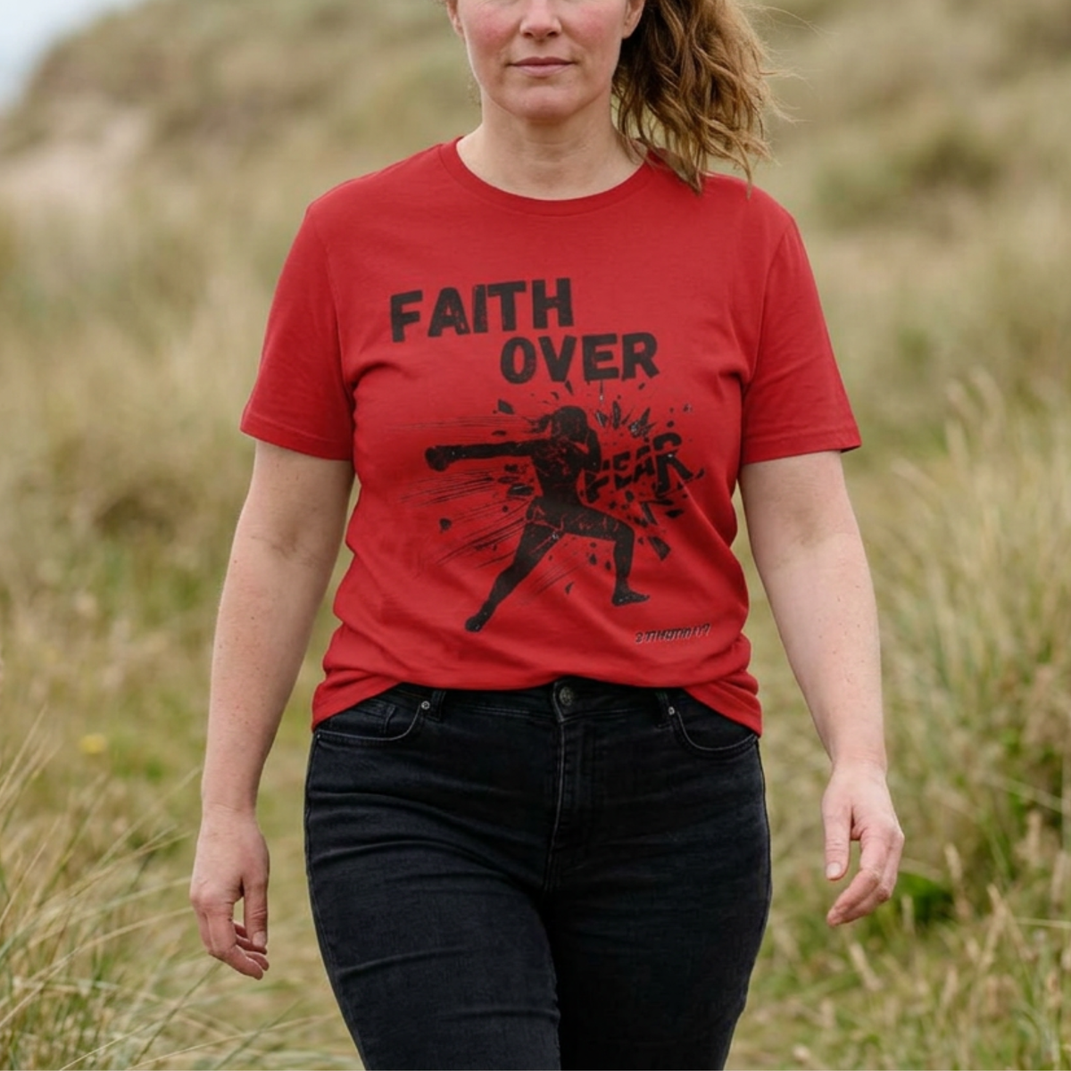 Faith Over Fear Tee | Christian Kickboxing Shirt