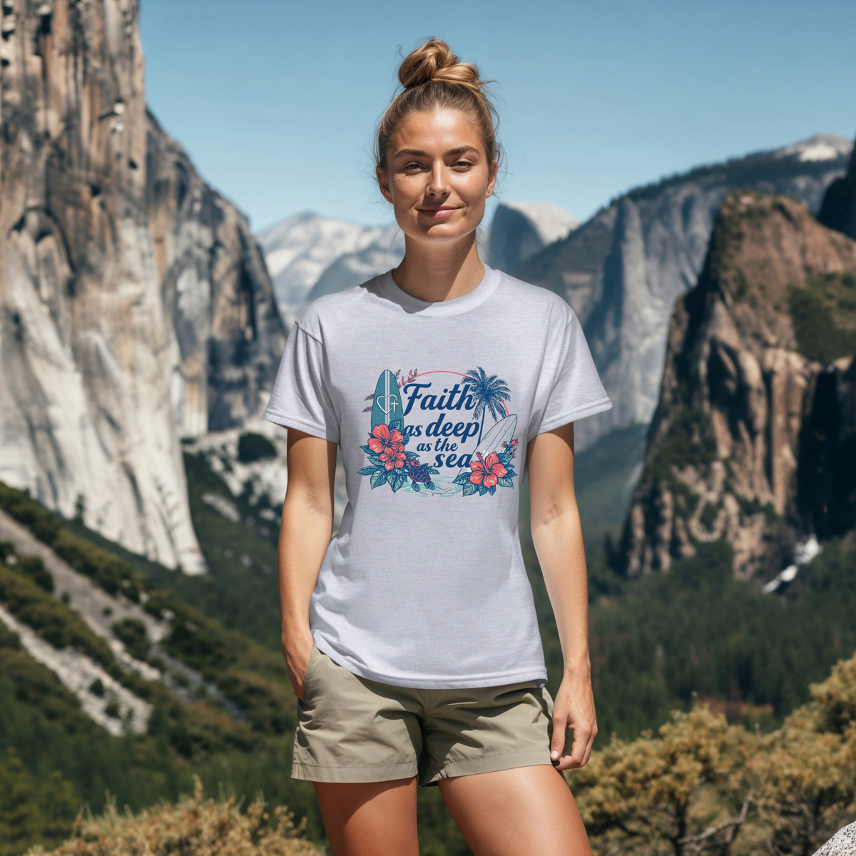 Faith As Deep As The Sea Tee | Vintage Christian Shirt