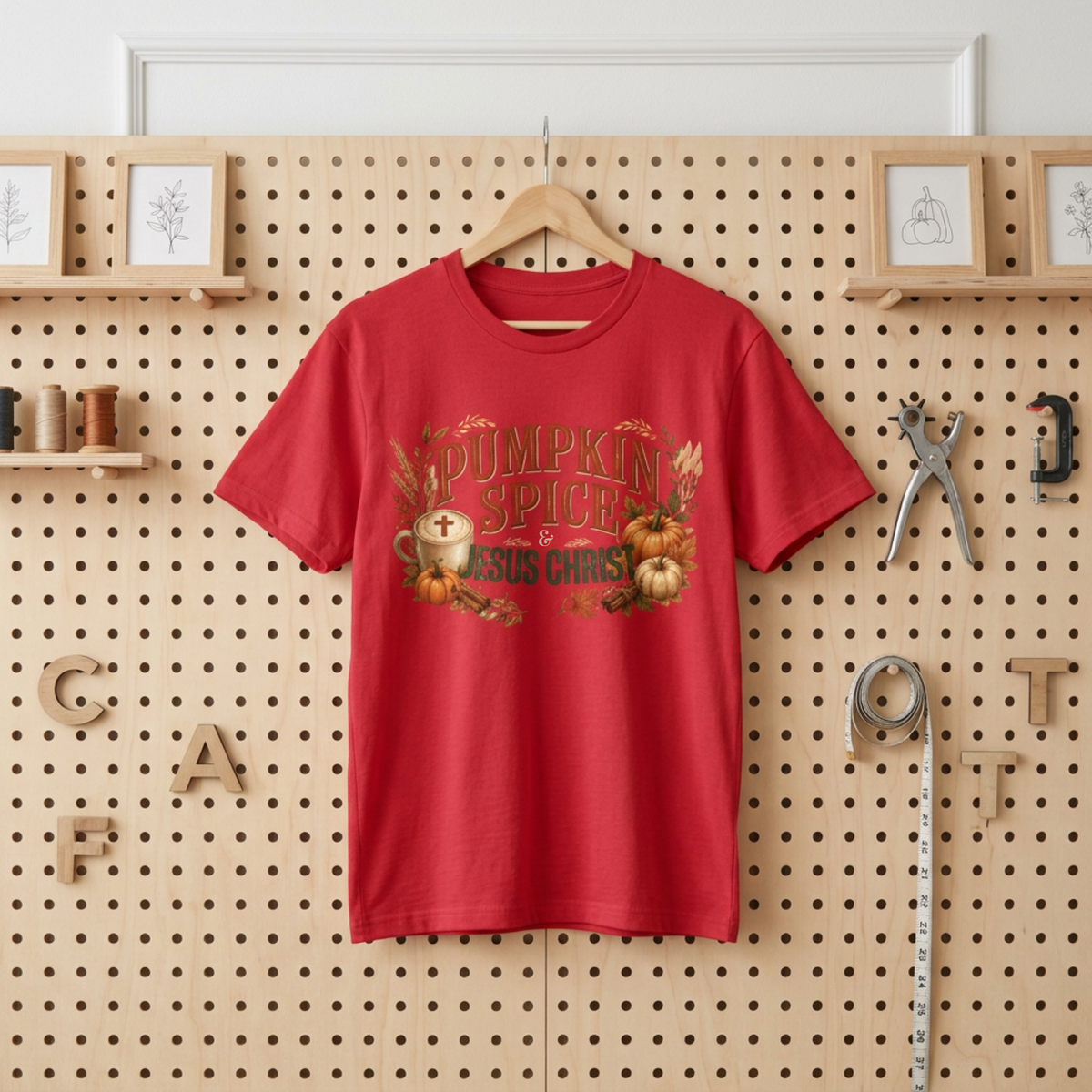 Pumpkin Spice Jesus Christ T-Shirt | Christian Fall Faith Tee