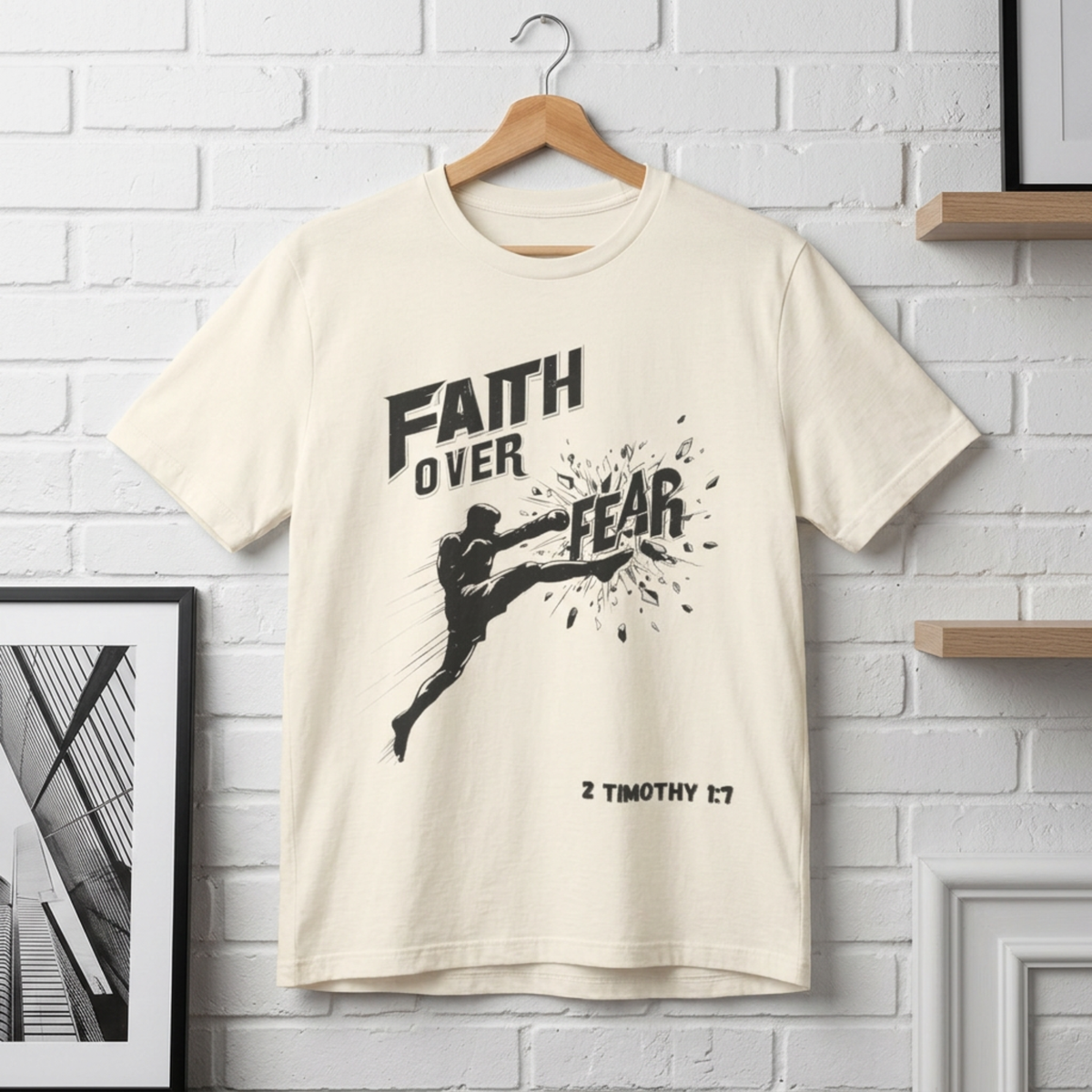 Faith Over Fear Tee | Christian Kickboxing Shirt