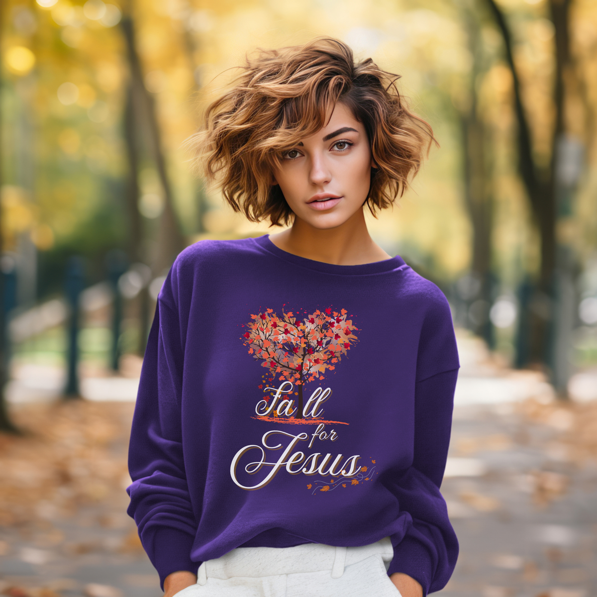 Fall for Jesus Sweatshirt | Unisex Christian Fall Wear