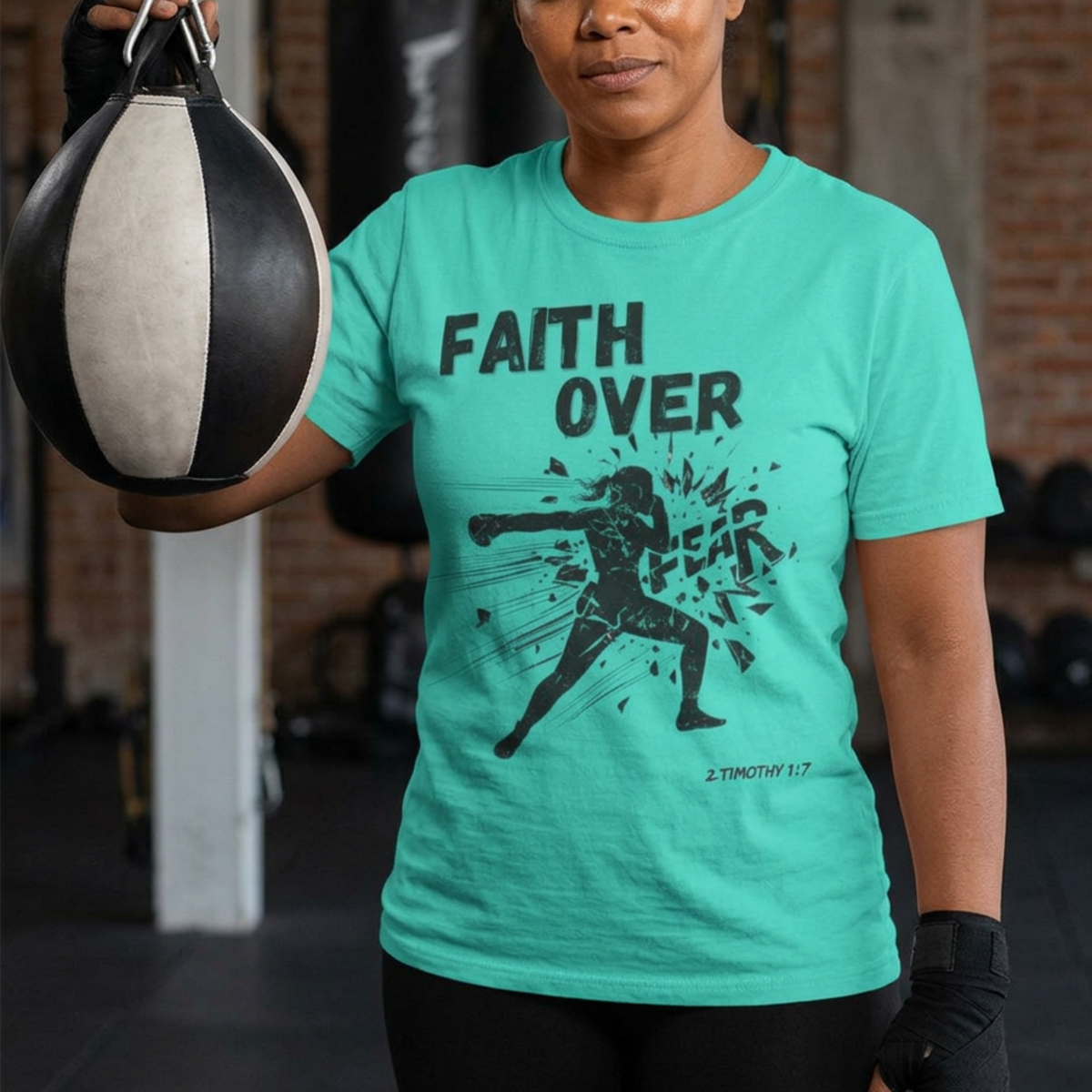 Faith Over Fear Tee | Christian Kickboxing Shirt