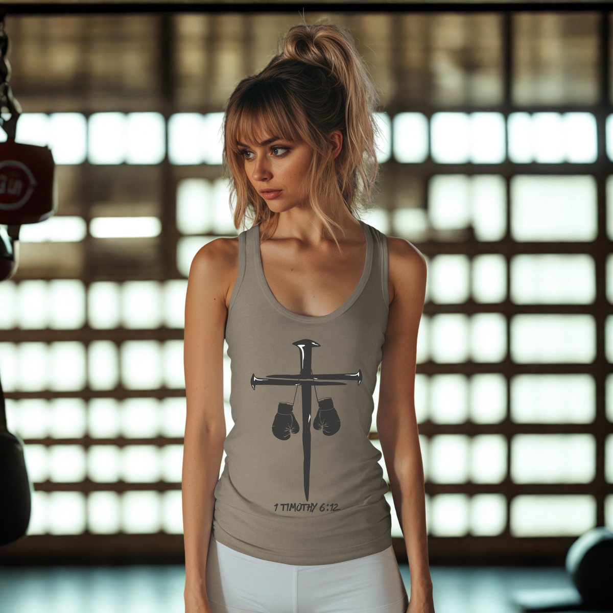 1 Timothy 6:12 Tank | Christian Kickboxing Tank Top