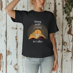 Rising with Jesus & Coffee Tee | Vintage Christian Tee