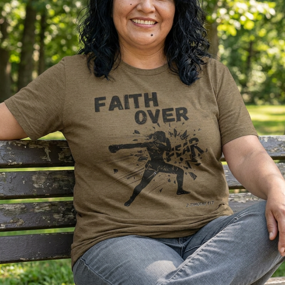 Faith Over Fear Tee | Christian Kickboxing Shirt