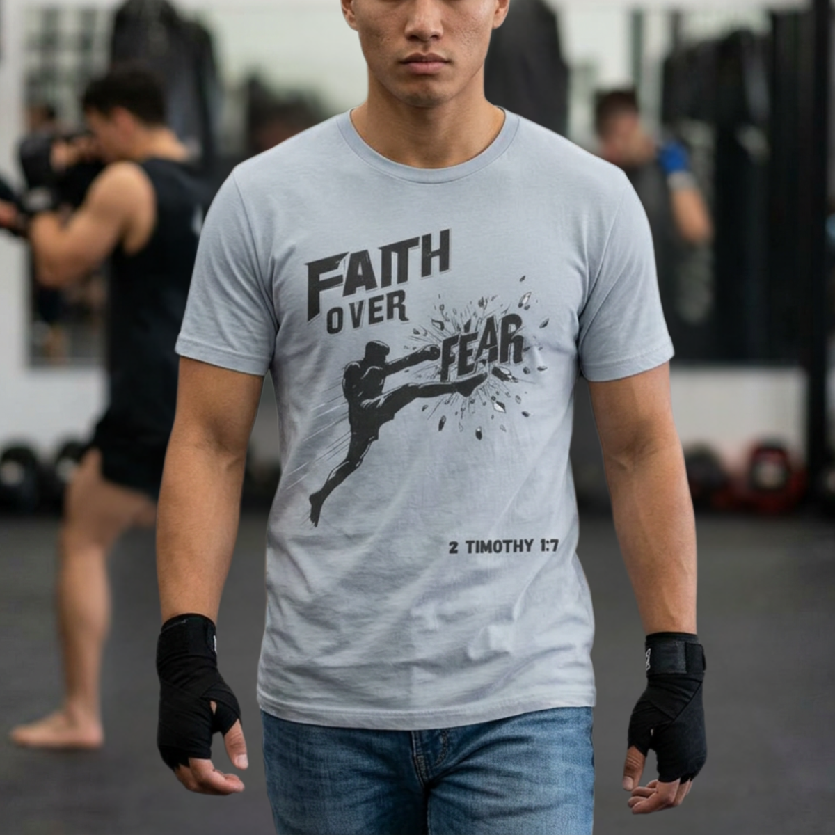 Faith Over Fear Tee | Christian Kickboxing Shirt