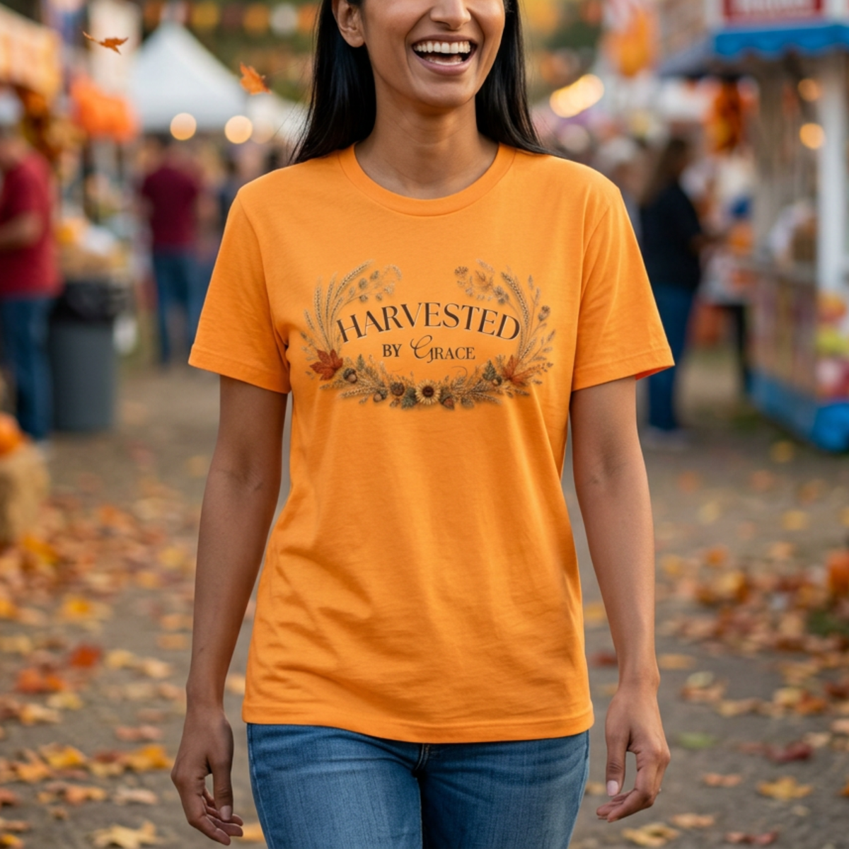 Harvested by Grace Tee | Christian Fall T-Shirt