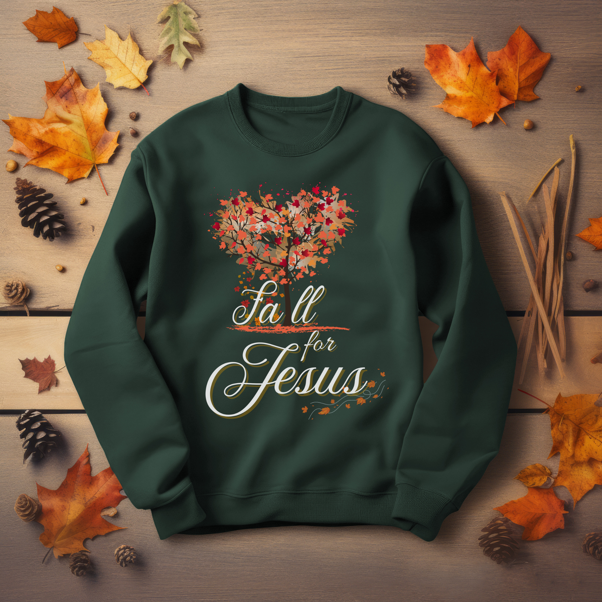 Fall for Jesus Sweatshirt | Unisex Christian Fall Wear