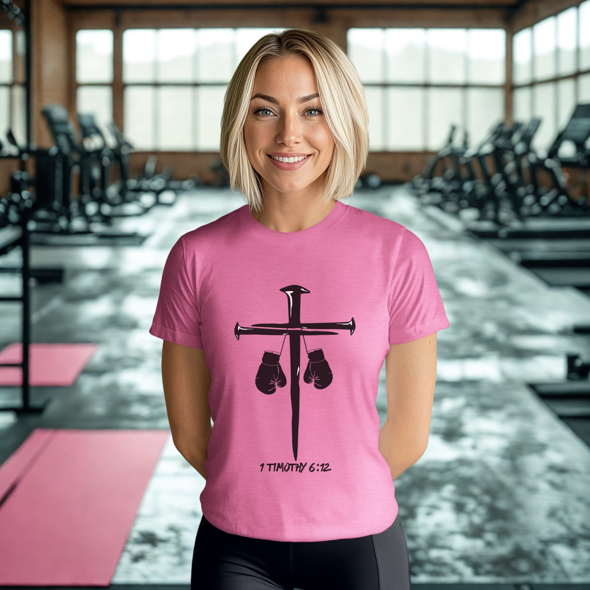 1 Timothy 6:12 Tee | Christian Kickboxing Shirt