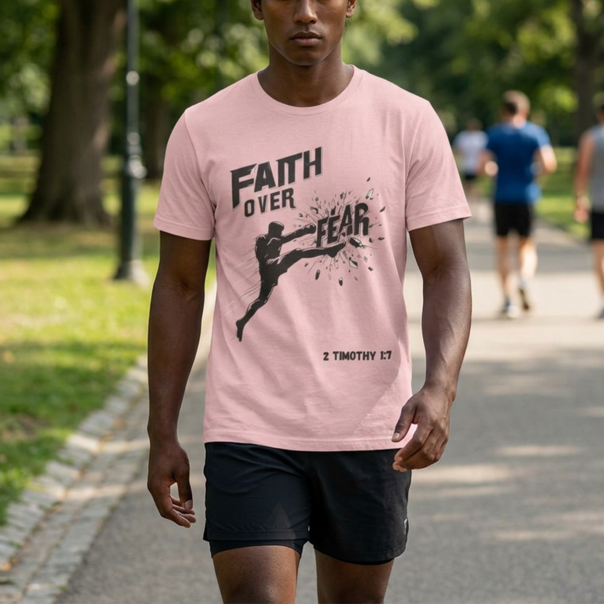 Faith Over Fear Tee | Christian Kickboxing Shirt