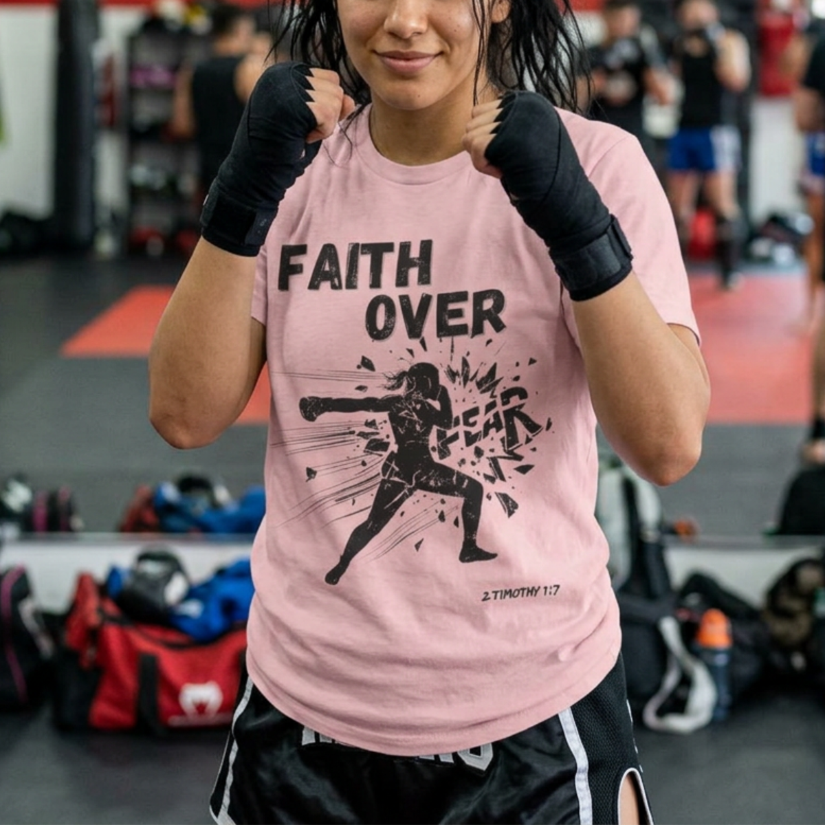 Faith Over Fear Tee | Christian Kickboxing Shirt