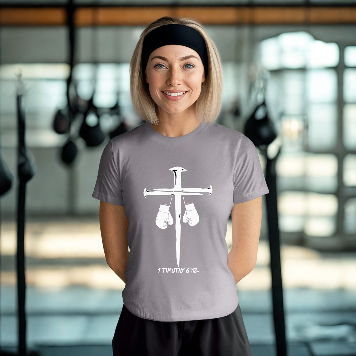 1 Timothy 6:12 Tee | Christian Kickboxing Shirt