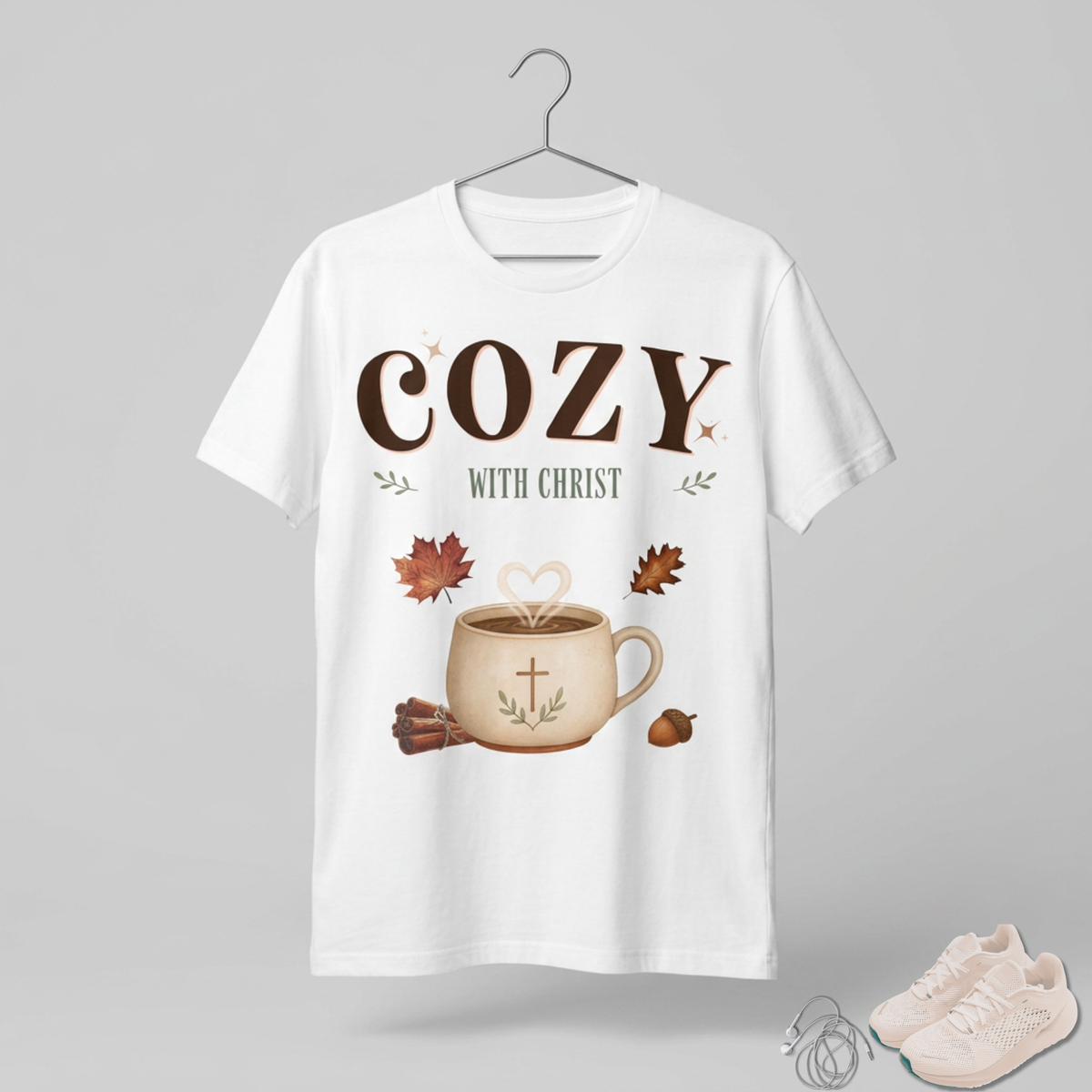 Cozy with Christ Tee | Vintage Christian Fall Shirt