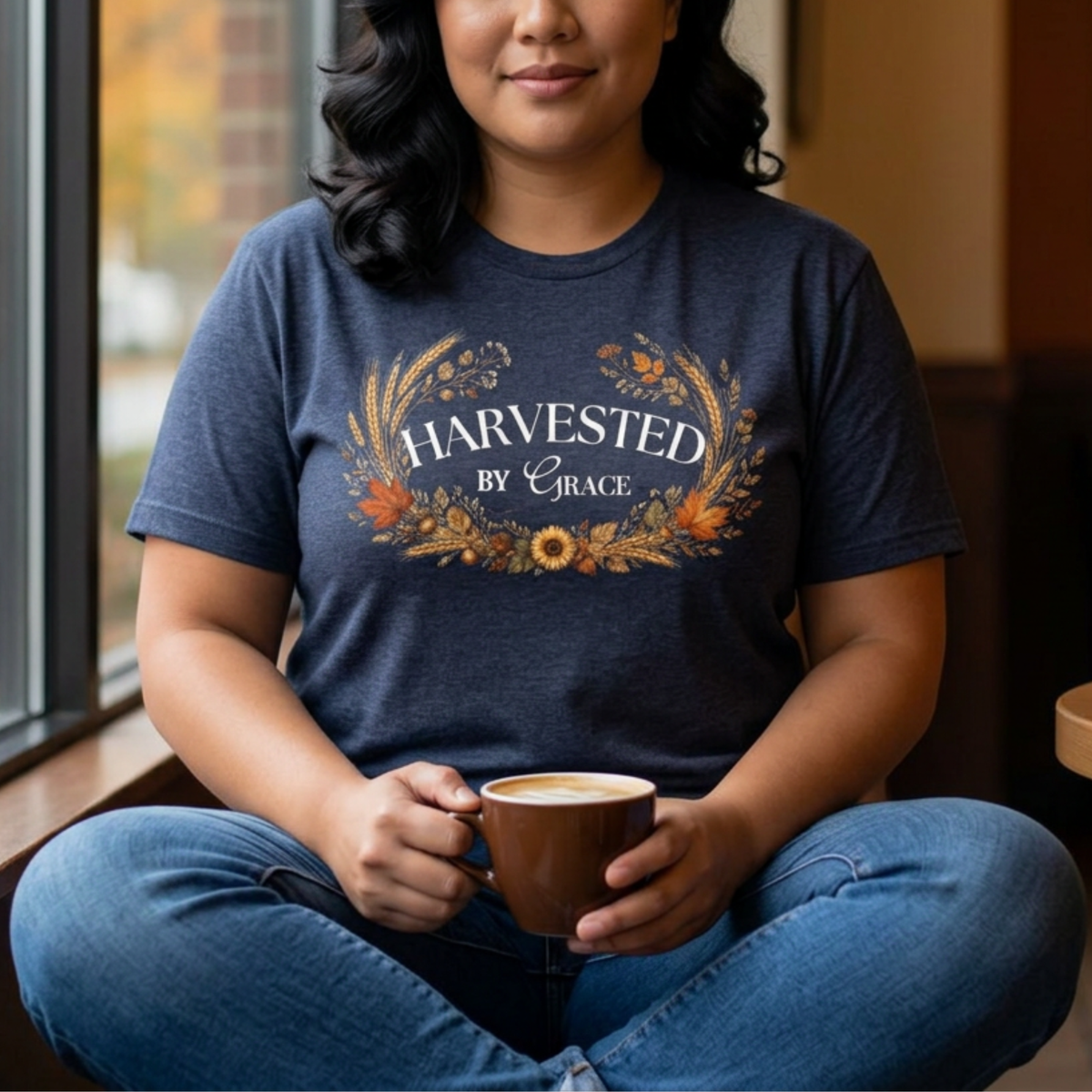 Harvested by Grace Tee | Christian Fall T-Shirt