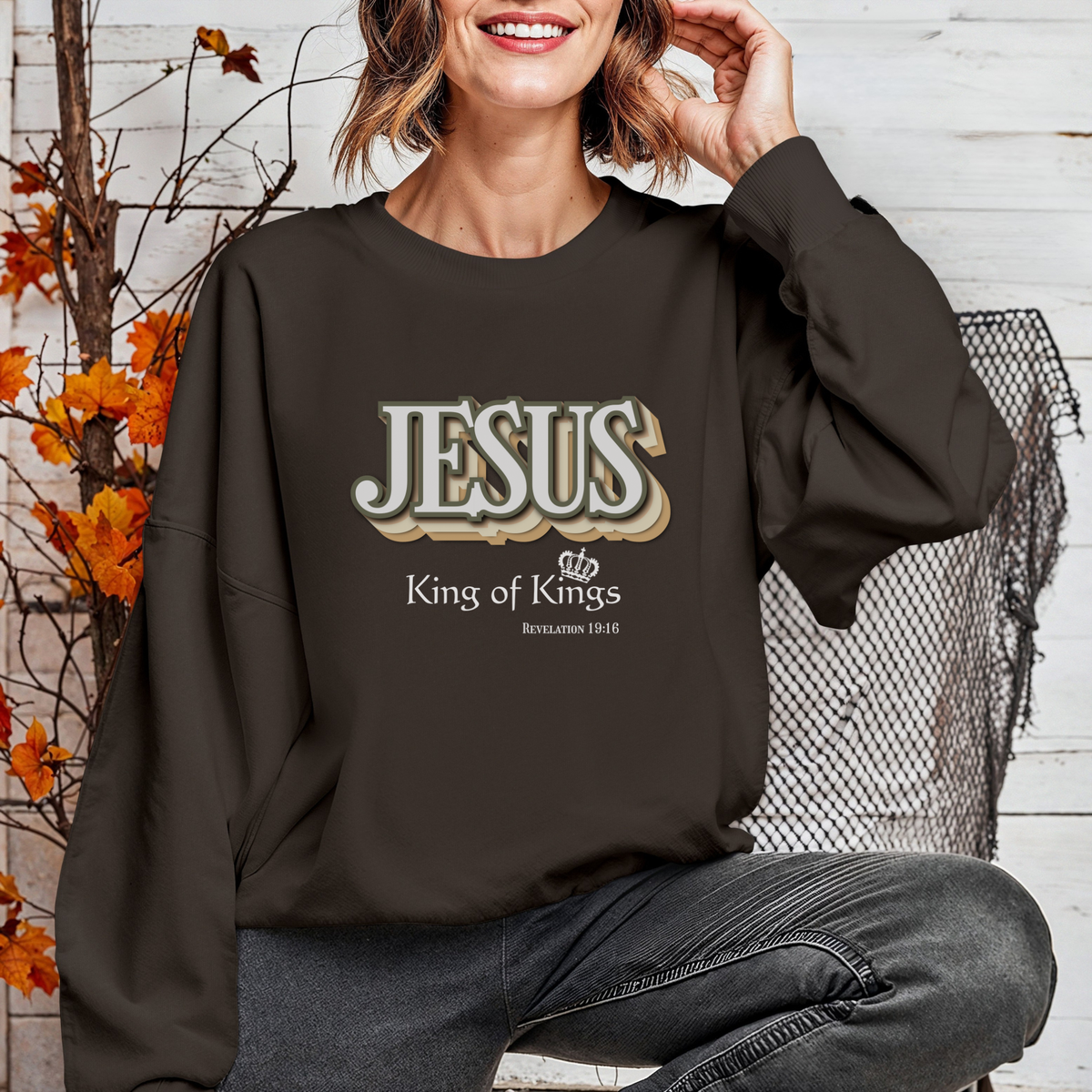 King of Kings Sweatshirt | Christian Fall Sweatshirt